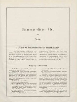 7-24, Standesherrlicher Adel. Fürsten