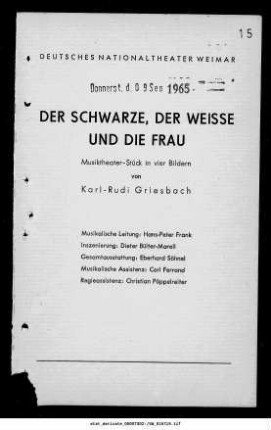 Der Schwarze, der Weisse und die Frau