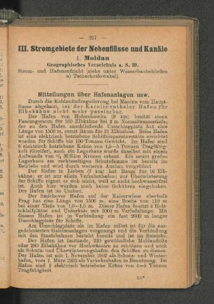 Mitteilungen über Hafenanlagen usw.