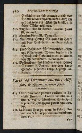 110-158, Varia ad Divinum cultum, ... - Miscellanea