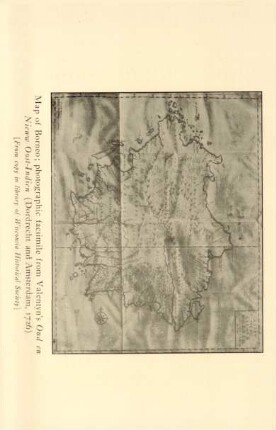 Map of Borneo; photographic facsimile from Valentyn's Oud en Nieuw Oost-Indien (Dordrecht and Amsterdam, 1726)