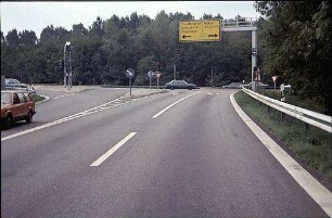 Teilknoten West: Rampenfuß (Zufahrt von BAB)