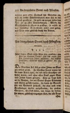 302-308, 34. Am dreyzehnten Sonntag nach Pfingsten