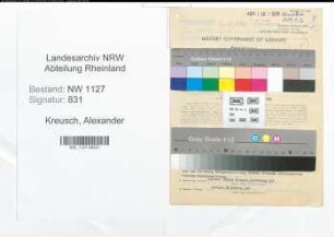 Entnazifizierung Alexander Kreusch , geb. 27.11.1895 (Ingenieur)