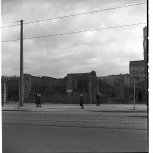 Negativ: Trümmer, Potsdamer Straße 191, 1954