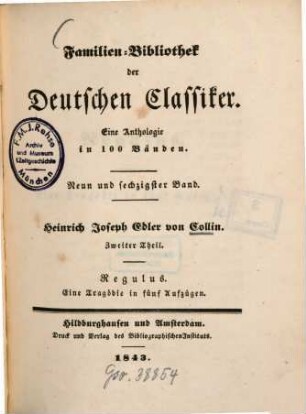 Heinrich Joseph Edler von Collin, 2