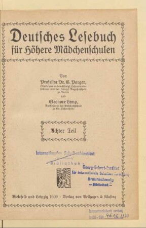Teil 8 = Klasse 2, [Schülerband]: [Teil 8 = Klasse 2, [Schülerband]]