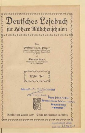 Teil 8 = Klasse 2, [Schülerband]: [Teil 8 = Klasse 2, [Schülerband]]