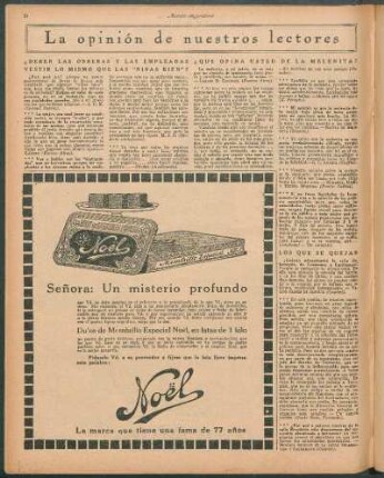 ¿Deben las obreras y las empleadas vestir lo mismo que las "niñas bien"?