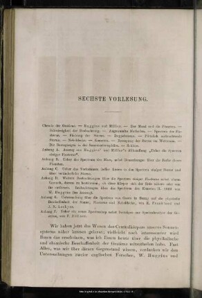 Sechste Vorlesung