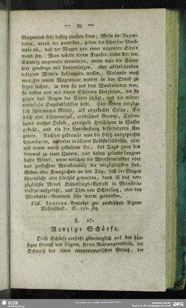 Ranzige Schärfe