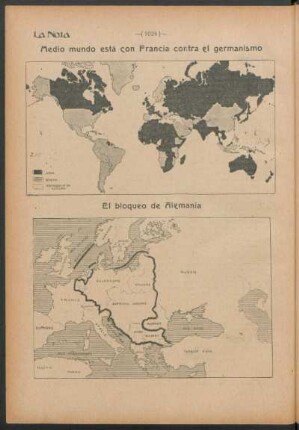 Medio mundo está con Francia contra el germanismo