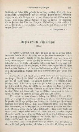 443-460 Dahns neueste Erzählungen : Schluß