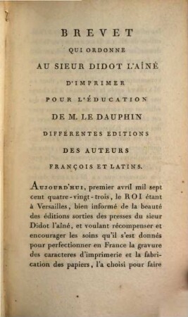 Fables choisies, 1