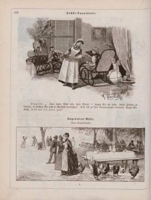 "Höchste Coquetterie" "Ungebetene Gäste"