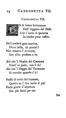 Canzonetta VII. [-] XII.