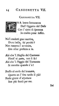 Canzonetta VII. [-] XII.