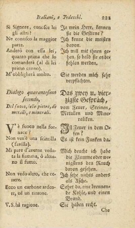 Dialogo quarantesimo secondo / Das zwey u. vierzigste Gespräch