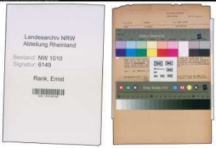 Entnazifizierung Ernst Rank , geb. 10.05.1898 (Studienrat)