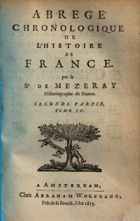 Abrégé chronologique de l'histoire de France. 2,4