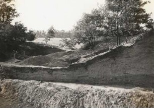Brohna. Schanze (um 1000). Grabung, Südteil des Ostprofils