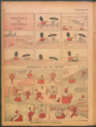 Aventuras del rey petiso [Cómic] : Su majestad salva la situación