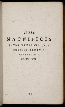 Viris Magnificis ...