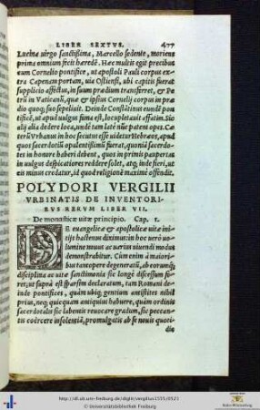 De inventoribus rerum liber VII.