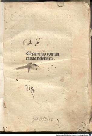 Sententiarum variationes sive synonyma : mit Widmungsvorrede des Autors an Johannes Meliorantius. Mit Widmungsbrief an Diego Ramirez de Guzman von Lucas de Torre