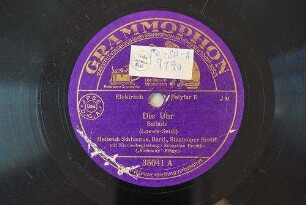 Die Uhr : Ballade / (Loewe-Seidl)