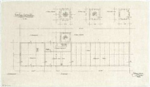 Gsaenger, Gustav; Amberg - Süd (Bayern); Ev. Erlöser Kirche - Grundriss DG, Turmgeschoss (Grundriss 3. OG - 6. OG)