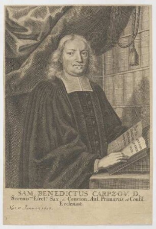 Bildnis des Sam. Benedictus Carpzov