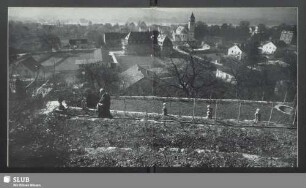 Adenauer im Garten seines Hauses oberhalb Rhöndorf
