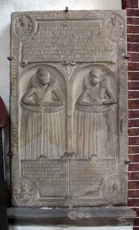 Grabstein zweier Fräulein von der Schulenburg (gest. 1612)