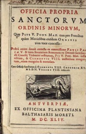 Officia propria sanctorum ordinis Minorum