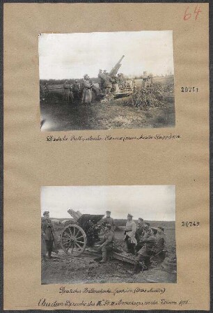 Deutsche Ballonabwehr, Kanone (neues Muster "Krupp")