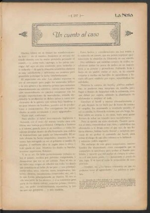 Un cuento al caso