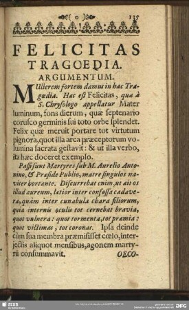 Felicitas Tragoedia
