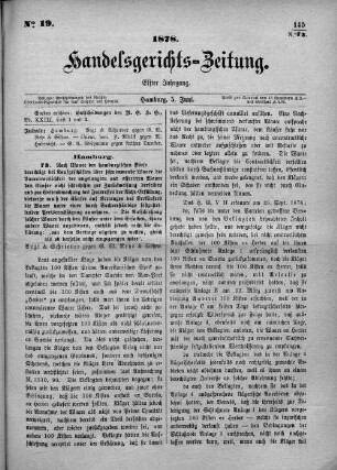 No. 19. 5. Juni 1878