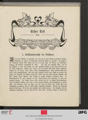 Erster Teil: Text