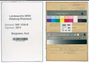Entnazifizierung Kurt Bergmann , geb. 06.12.1911 (Gaertner)