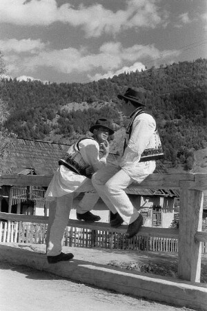 Reisefotos Rumänien. Bauern in Tracht