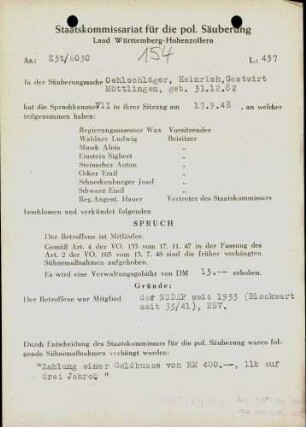 Oehlschläger, Heinrich