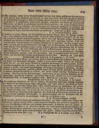 [11tes Stueck], Montag den 16ten Maerz 1795