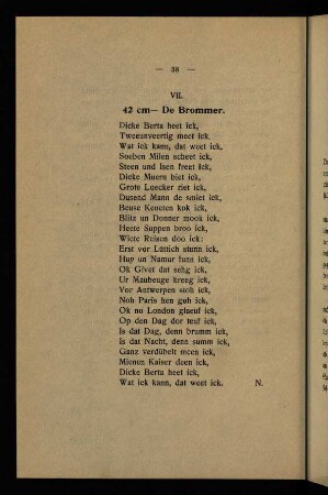 38, VII. 42 cm - De Brommer