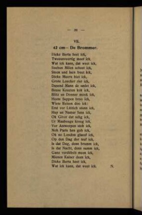 38, VII. 42 cm - De Brommer