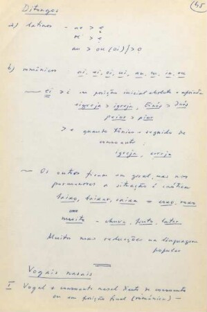 45-47, Ditongos