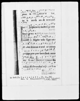 Graduale — Initiale L(ux fulgebit), Folio 10recto