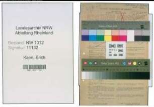 Entnazifizierung Erich Kann , geb. 07.11.1910 (Priester)
