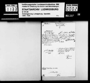Amtsversammlungen, Oberamt Maulbronn